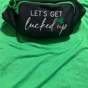 Black and Green Fanny Pack